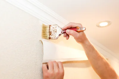 Pose de papier peint à Panossas — revêtements muraux et toiles de verre